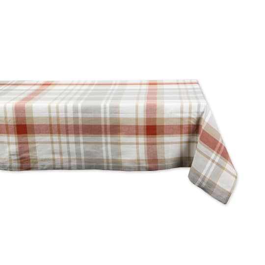 DII® 84" Thanksgiving Cozy Picnic Plaid Tablecloth